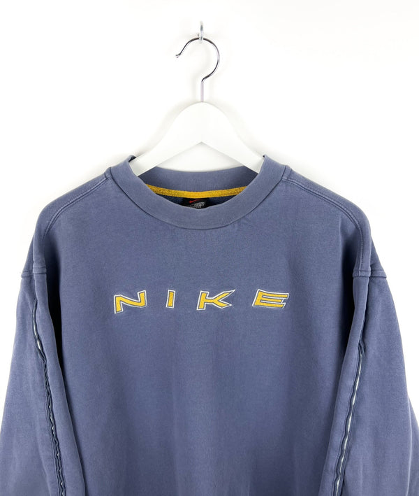 Vintage Nike 90s Spellout Logo Sweater stitched