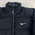 *Rare* Vintage 90s Nike Reversible Spellout Daunen Pufferjacke